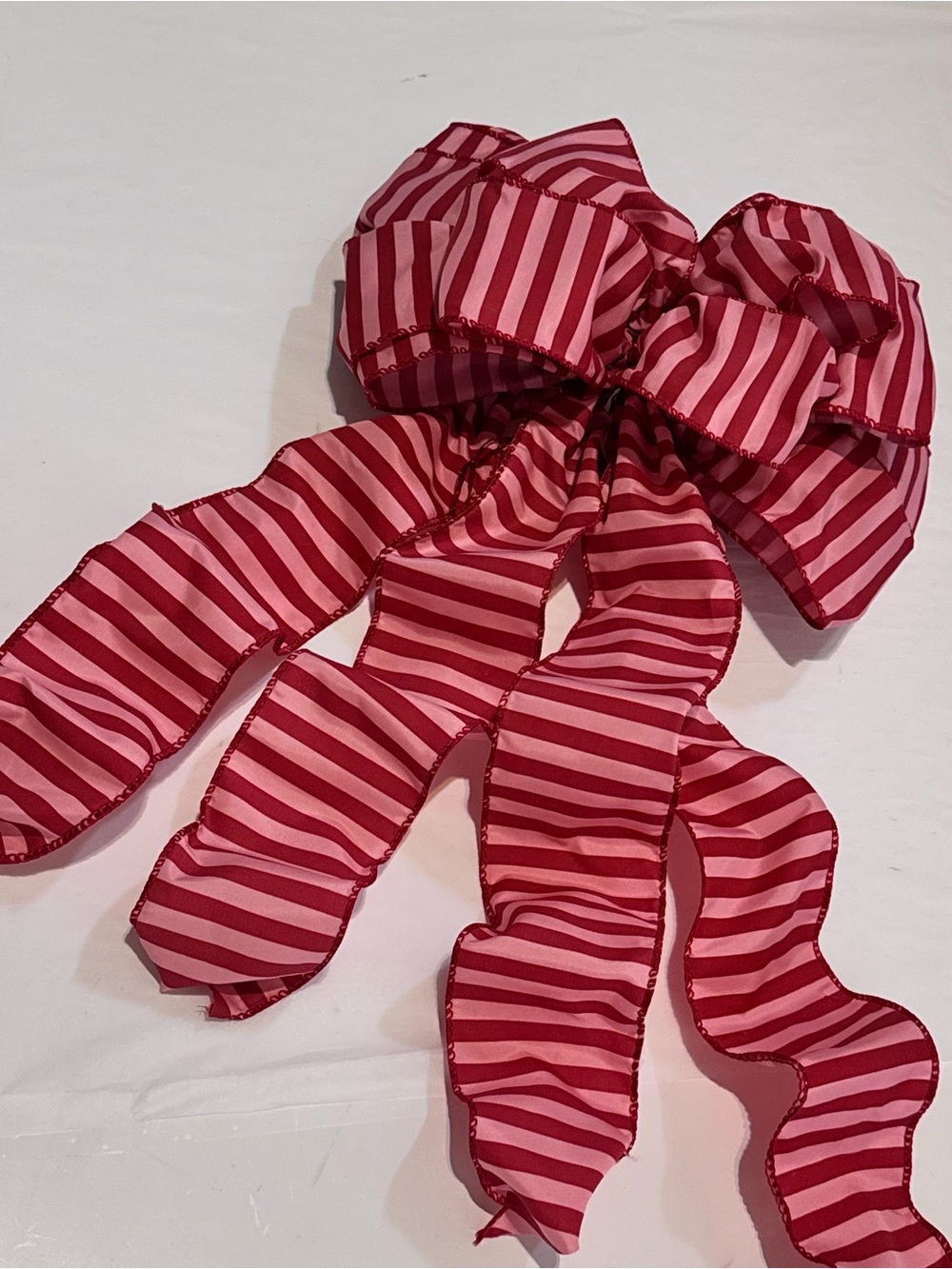 Michael’s Striped Pink and Red Decorative Bow